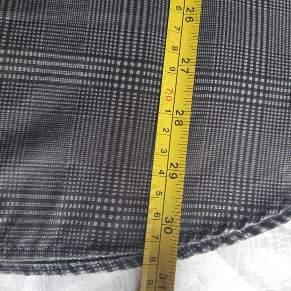 Calvin Klein SZ L Slim Fit Black/White Glen Check Men's Shirt ⚡️BUY 3 for $55⚡️ - Picture 12 of 14